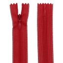 Zipsy KRYTÉ 40cm ČERVENÉ 1 ks.
