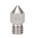 Náhradná dýza MK8 Oceľ 0,5 mm 1,75 mm M6 Ender