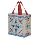 Nákupná taška 10L 25x15x27 folklórna 1ks biela