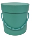 Debnička na kvety, krabička na kvety, priemer 12 cm, tyrkysová