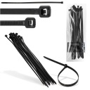 20x sťahovacie pásky Káblové pásky Zipsy 7,6 x 350 mm Silné UV sťahovacie pásky