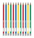 12x trojuholníková ceruzka na učenie sa písať Colorino