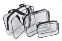 Kozmetická taštička 3 ks Travel Organizer Transparent
