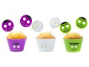 Sada ozdôb na cupcake Monsters, 12 ks