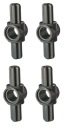 LEGO Technic Connector 27940 tmavosivá - 4 ks