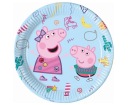 Papierové taniere Peppa Pig, 23 cm, 8 ks (bez plastu)