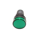 Signálna lampa 22mm zelená LED 400V AC F22-F22-AD16-22D-G
