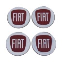 Malý červený znak Fiat na 55 mm kryte
