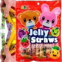 Bear And Bunny TikTok JELLY STRAWS želé fazuľky 300g ABC FUNNY HIPPO