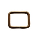 Rám kovový drôt 4mm široký 25mm St. Gold 10ks