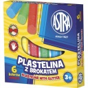 Plastelína s trblietkami Astra 6 farieb 303109001