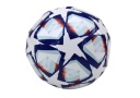Futbalová lopta 24 cm, biela, vzor hviezdy, veľkosť 5