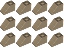 LEGO 3040 DRÁŽKOVÁ DLAŽDICA 2x1 piesková ci (9g) 12ks