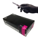 Rukavice nitrilové diagnostika BEZ PRÁŠKU EASYCARE BLACK r.S 100 ks.