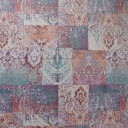 Poťahová látka zamatová potlač geometrický materiál Vintage ružový ornament