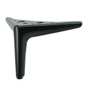 Nábytková noha 12 cm, čap typ V, moderná nábytková noha, čierna, loft