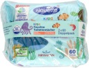 ALOUETTE Detský vlhčený toaletný papier 2x60 ks aqua 99% voda