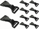Karabína plastový háčik 4cm 40mm - 10 ks