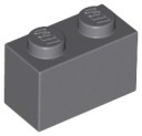 LEGO 3004 Brick Brick Brick 1x2 Dark Grey DBG 10 dielikov