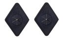Patch káblová priechodka pre slúchadlá, gumená, čierna, kosoštvorec, 2 ks.