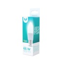 E27 LED žiarovka 10W 900lm studená 6000K C37 sviečka