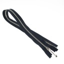 YKK zips 48cm Farba Čierna Ukončené guľôčkou