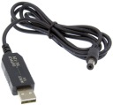 Kábel USB prevodník DC zástrčka 5,5x2,1mm 5V na 12V