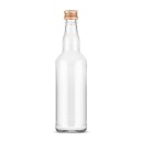 500 ml sklenená fľaša so skrutkovacím uzáverom - na vodku, mesiačik, tinktúru