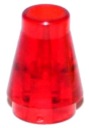 LEGO 1X1 ČERVENÝ KUŽEL CEZ. 59900 4589B 4 KS