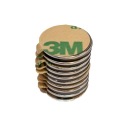 Neodymový magnet 17x1 mm s 3M lepiacou páskou 10 ks