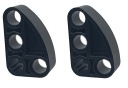 LEGO Liftarm 2x3 Ellipse Black 71708 - 2 ks