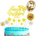 NARODENINY NA NARODENINY 18 ZLATÝ GLITTER HAPPY BIRTHDAY TOPERPERS 18