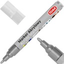 TOMA TO-402 Akrylový popisovač 2,5 mm strieborný