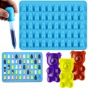 SILIKÓNOVÁ FORMA PRE MEDVEĎOV, MEDVEĎOV, ĽAD + PIPETKU