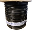 Lano Oceľové pozinkované lano s čiernym PVC povlakom 3/4,5mm 6x19 1m