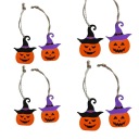 Halloweenske tekvice, tekvicové prívesky, preglejka, 8 ks.