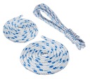 POLYPROPYLÉNOVÉ LANO Splietané plachtárske lano biele 6mm 10M