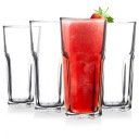 4x poháre DRINK, voda, džús, kompót, sada pohárov na nápoje