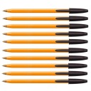 BIC Orange Black guľôčkové pero 0,8 mm Sada 10 ks