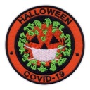 HALLOWEEN náplasť - vírusová tekvica s maskou