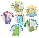 Motivačné nálepky pre deti dinosaurus 5cm Dino1