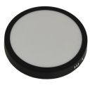 PRIDZERNÁ LAMPA Gerrit panel 18W LED 230V 4000K čierna ø21cm Okrúhla