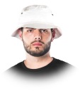 Biela letná čiapka na ochranu pred slnkom