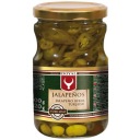 Pálivé papričky jalapeňos, nakrájané, v marináde 370g - dovoz Doyal