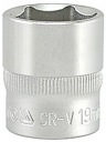 3/8'' KRÁTKA ZÁSUVKA 6-STRAN AS-DRIVE 19MM - YATO