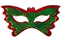 PÁRTY MASKA BENÁTKY ČERVENÁ A ZELENÁ