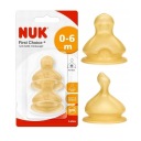NUK FC+ cumlík na fľašu latex 2 ks. 0-6m