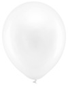 Balóniky Rainbow PEARL WHITE 23cm metalizované x10