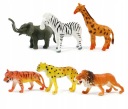 ZVIERATÁ POSTAVY DIVOKEJ zoo safari ŽIRAFA LEV SLON
