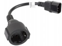 ADAPTÉR ADAPTÉR PRE UPS SCHUKO ZÁSUVKA POČÍTAČA 3x0,75 0,2m